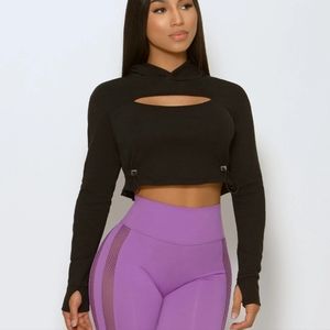 Bombshell Sportswear Cinched Hoodie